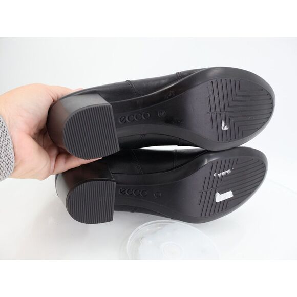 ECCO Shape 35 Ankle Chelsea Boot Size 40 9 / 9.5 Black Leather Block Heel Light - Picture 8 of 12